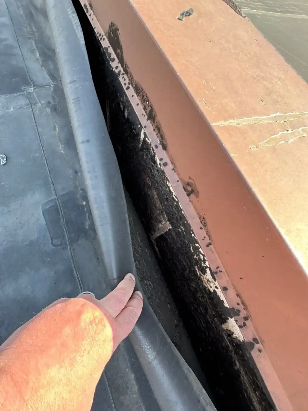 Tarping and dry-in on a Crown Point commercial roof
