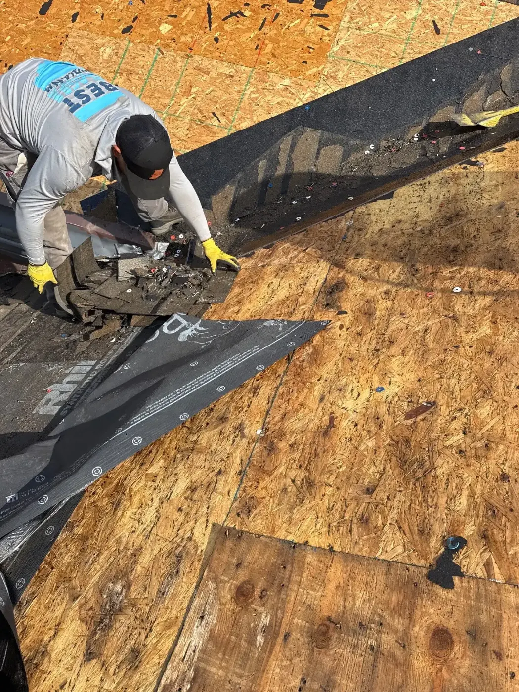 Flashing and seam work in Crown Point